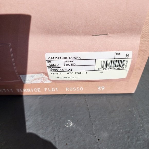 Miu Miu Red Patent Leather Open Toe Pumps Heels 👠 - Picture 10 of 10